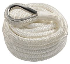 Cima ormeggio impiombata 16 mm x 11 m bianca 