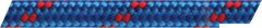 Doppia treccia blu mm 4 