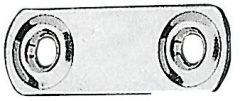 Piastrina fissa cinghie 50x16 mm 