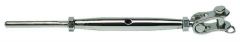 Tenditori inox 20 mm forcella snodata  