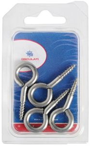Occhioli inox vite 38 x 4 mm (blister 5 pz)