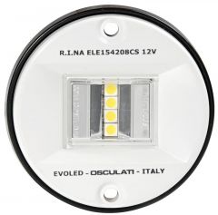 Luce di Via poppa 135° Evoled in ABS bianco (Blister)