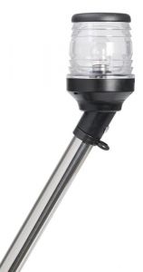 Asta estraibile fanale in asse nero 60 cm 
