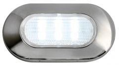 Luce di cortesia ovale 6 LED bianchi 