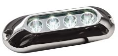 Faro subacqueo 4 LED bianchi 