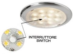 Plafoniera LED Procion senza incasso dorata