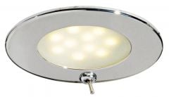 Plafoniera Adria LED satinata con interruttore 