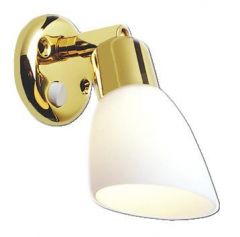 Faretto alogeno Batsystem Opal ottone lucido  