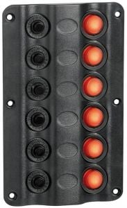 Pannello elettrico Wave 6 interruttori 