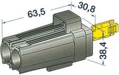 Connettore stagno 2 poli maschio 