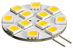 Lampadina 12 LED G4 Ø 30 mm attacco laterale 