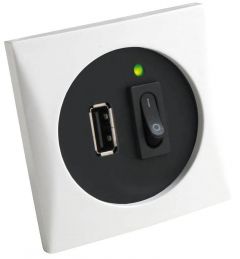 Presa USB bianca 5 V 