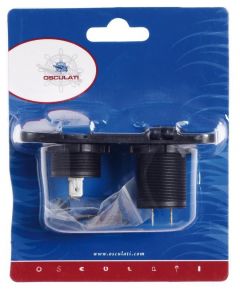 Voltmetro/Amperometro digitale e presa 12 V 