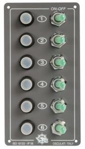 Pannello Elite 6 interruttori 