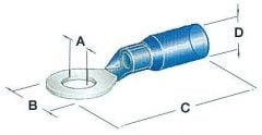 Occhioli stagni foro 5,3 mm blu 