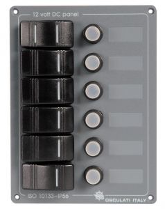 Pannello verticale 6 interruttori 