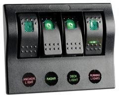 Pannello elettrico PCP Compact 4 interruttori  