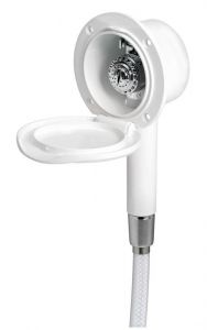 Doccia Classic Evo bianca tubo PVC 4 m  a parete