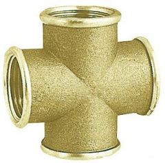 Raccordo croce ottone femmina 1" 