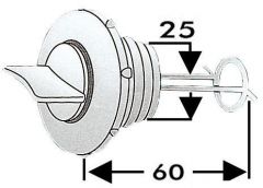 Tappo scarico nylon 25 mm 