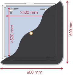 Tendina oscurante 600 x 600 mm 