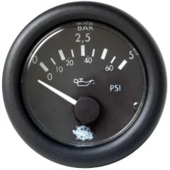  Guardian oil pressure gauge 0-5 bar black 12 V