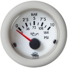 Guardian oil pressure gauge 0-5 bar white 24 V