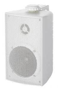 Cabinet stereo 2-way speakers white