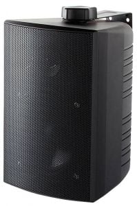 Cabinet stereo 2-way speakers black