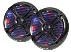 2-way speakers with Rgb programm.LEDs 6.5 black