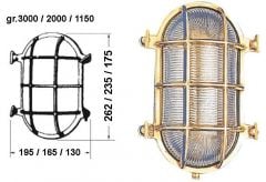 Lampada tartaruga ovale 165 x 235 mm 