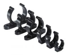 Clip nera plastica pesante 30 mm 