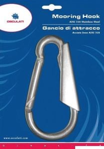 Gancio accosto inox a baionetta 