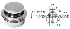 Scrocchetto ottone cromato mm 16 