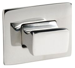 Pomolo con ghiera tipo rectangular in acciaio inox AISI 316