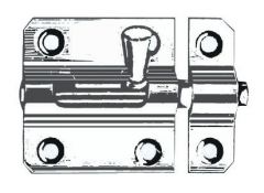 Catenacciolo ottone cromato mm 90 