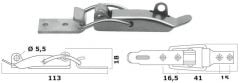 Chiusura a leva inox kg. 250 
