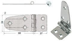 Cerniera inox 95x39 mm nodo sporgente