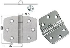 Cerniera inox 74x60 mm nodo sporgente