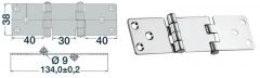 Cerniera inox a sbalzo 134x38 mm