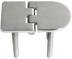 Cerniera inox AISI 316 70x40 mm in microfusione nodo rovesciato con prigionieri