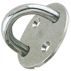 Piastrina con cavallotto 8 mm 