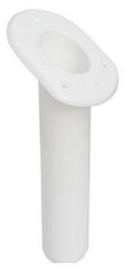 Portacanne polipropilene ovale resistente agli UV bianco 240 mm 