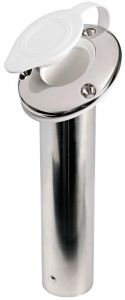 Portacanne inox 60° tappo bianco 