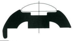 Base per profili PVC bianco 55 mm 