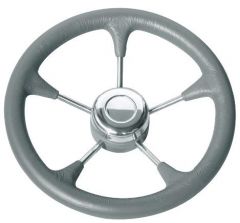 Volante poliuretano grigio con raccordo 