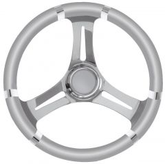Volante B inox/grigio 350 mm 