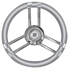 Volante C inox/grigio 350 mm 