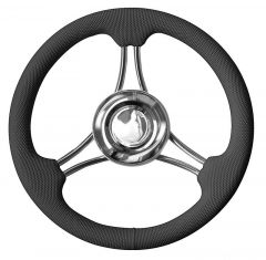 Volante razze curvo nero mm 350 