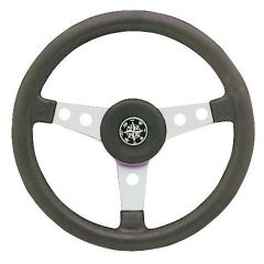 Volante 3 razze argento 340 mm 